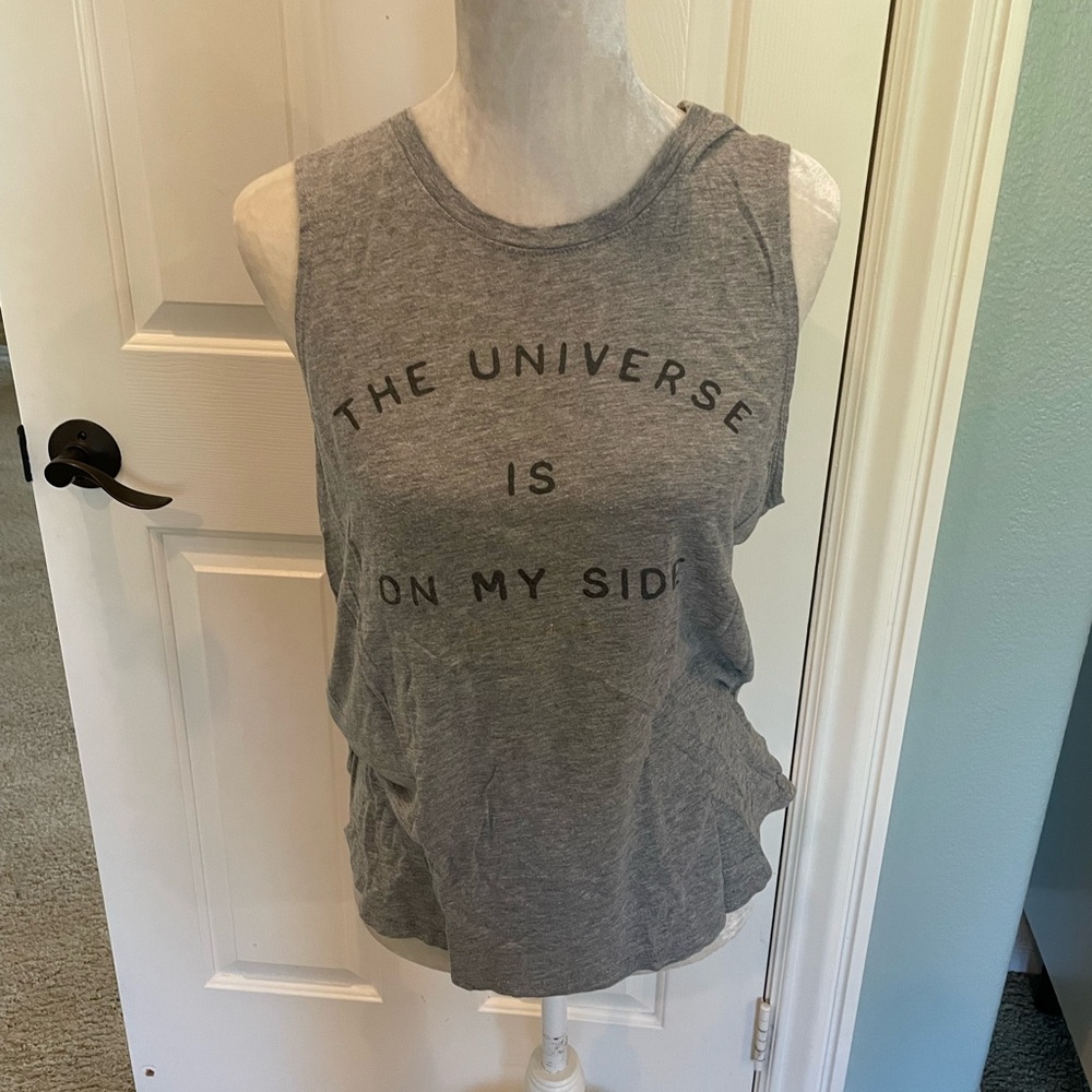 Spiritual Gangster Tank - The Universe is on my side size L grey